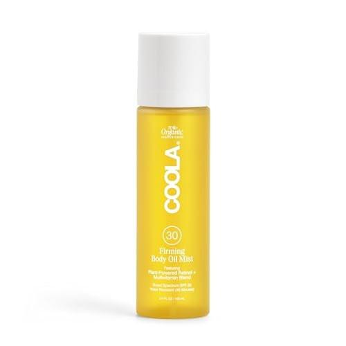 COOLA Firming Body Oil Mist SPF 30 – Organischer, leichter Sonnenschutznebel mit Bakuchiol, Vitamin C, D, E, Sanddorn- und Moringa-Ölen, strafft und glättet die Haut, 100 ml