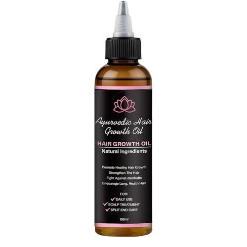 Lifewitqueenp Haarwuchsöl – Ayurvedisches Haaröl für alle Haartypen, leichtes Pflegeöl (1 Flasche)