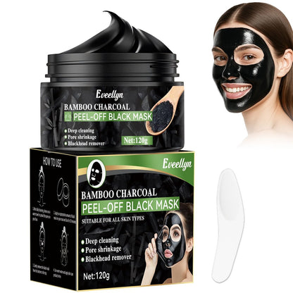 Eveellyn Blackhead Remover Mask – Aktivkohle-Peel-Off-Maske zur Tiefenreinigung von Mitessern, Akne und verstopften Poren, für Männer und Frauen (120 ml)