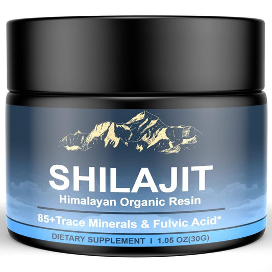 Himalayan Shilajit Bio-Resin – 600 mg reines Naturharz mit 85+ Spurenelementen & Fulvinsäure, Energie & Immunsystem, 30 g