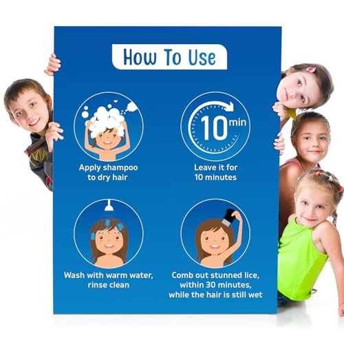 Lice No More Läuse-Shampoo 118 ml – Maximale Stärke mit Spezial-Läusekamm – Hergestellt in den USA