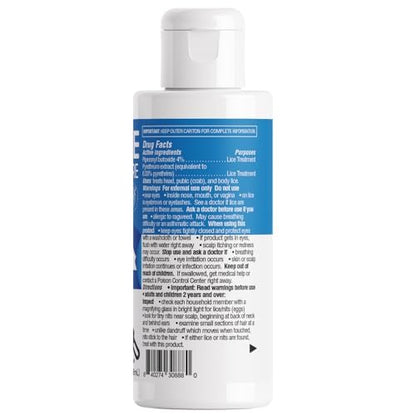 Lice No More Läuse-Shampoo 118 ml – Maximale Stärke mit Spezial-Läusekamm – Hergestellt in den USA