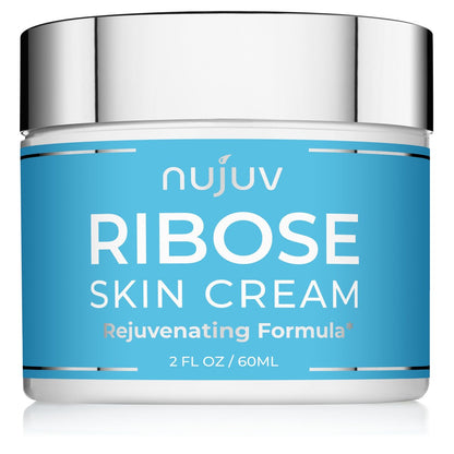 nuJuv Ribose Anti-Aging Creme – D-Ribose, Hyaluronsäure & Vitamin E + B5 – Straffende & Liftende Tages- und Nachtpflege – Hergestellt in USA – 2 oz