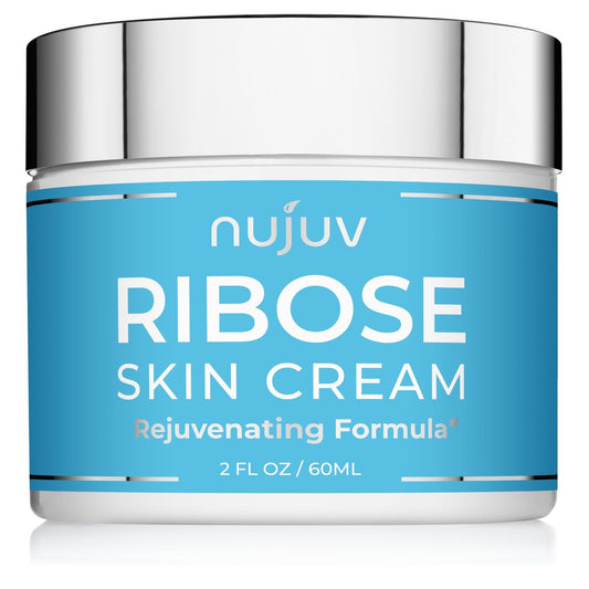 nuJuv Ribose Anti-Aging Creme – D-Ribose, Hyaluronsäure & Vitamin E + B5 – Straffende & Liftende Tages- und Nachtpflege – Hergestellt in USA – 2 oz