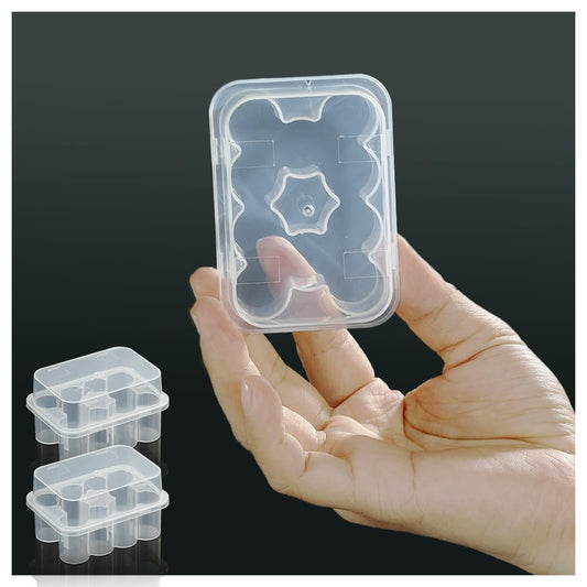 2er-Pack Peptid-Aufbewahrungsbox für den Kühlschrank, 3-ml-Vial-Halter, 10 Fächer pro Box, insgesamt 20 Fächer, halbtransparente Insulin- und Peptid-Aufbewahrung für Diabetikerpflege