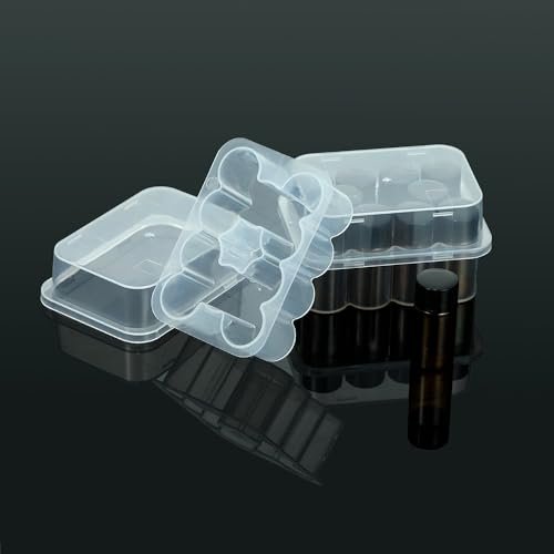 4er-Pack Peptid-Aufbewahrungsbox für den Kühlschrank – 3-ml-Durchstechflaschenhalter, 10 Fächer pro Box, insgesamt 40 Fächer, halbtransparentes Vial-Etui für Insulin und Peptide