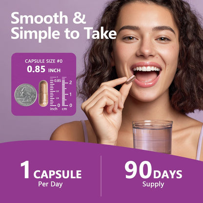 HyberVive Saffron-Komplex mit Ashwagandha & L-Theanin – 368,5 mg – Stimmungsbalance, Stressabbau & geistige Klarheit – Cortisol-Unterstützung für Frauen & Männer, hergestellt in den USA, 90 vegane Kapseln