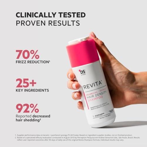 DS Labs Revita Volumizing Shampoo & Conditioner Set für feines, flaches, dünner werdendes Haar – Gewichtsloser Ansatzlift, unterstützt Haardichte, sulfatfrei, farbsicher (205 ml pro Flasche, 2er-Pack)