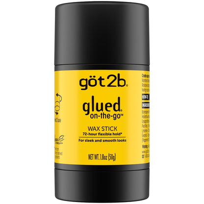 got2b glued on-the-go Wachsstift, 50 g – für glatte und slick Styles ohne Knuspern, kontrolliert Frizz