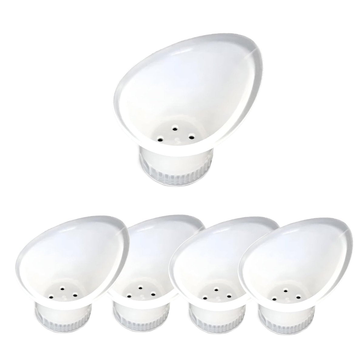 WASH+OUT Tragbarer Augenspülbecher – Notfall-Augenspülung für schnelle Irritation – Passend für die meisten Wasserflaschen – Kompakte Erste-Hilfe-Augenspüllösung – 5er-Pack