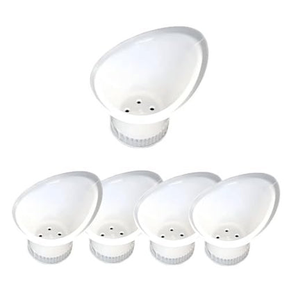WASH+OUT Tragbarer Augenspülbecher – Notfall-Augenspülung für schnelle Irritation – Passend für die meisten Wasserflaschen – Kompakte Erste-Hilfe-Augenspüllösung – 5er-Pack