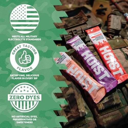 HOIST Electrolyte Drink Mix Pulversticks – Schnelle Rehydrierung, Militärische Hydratationsformel – Wassermelone (12 Einzelportionen)