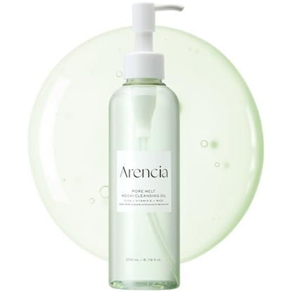 ARENCIA Pore Melt Mochi Makeup-Entfernendes Reinigungsöl, Nicht komedogen, Reisaminosäuren HD, Vitamin E, Cica & Ceramid, 200 ml