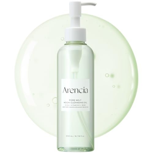 ARENCIA Pore Melt Mochi Makeup-Entfernendes Reinigungsöl, Nicht komedogen, Reisaminosäuren HD, Vitamin E, Cica & Ceramid, 200 ml