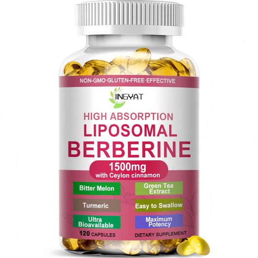 Berberin mit Ceylon-Zimt – Berberin Supplement 1500mg mit Bittermelone Kurkuma für Stoffwechsel, Immunsystem & Verdauung – Hochabsorbierende extra starke Berberin Softgels – Vegan, Nicht-GVO