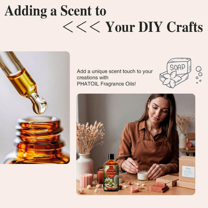 PHATOIL Mandel-Vanille Duftöl für Aromatherapie, 100 ml – Ätherisches Öl für Diffuser, Yoga, Hautpflege, DIY Kerzen- und Seifenherstellung