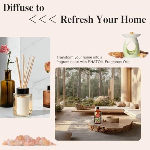 PHATOIL Mandel-Vanille Duftöl für Aromatherapie, 100 ml – Ätherisches Öl für Diffuser, Yoga, Hautpflege, DIY Kerzen- und Seifenherstellung