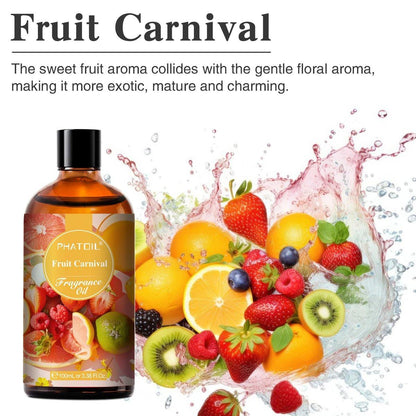 PHATOIL Fruchtkarneval Duftöl 100ml – Aromatherapie Öl für Diffuser, DIY Kerzen & Seifenherstellung