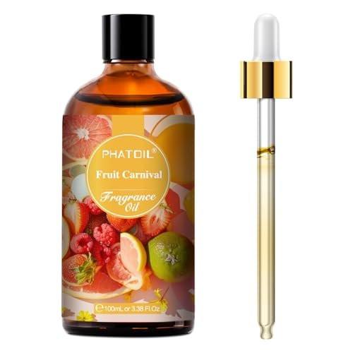 PHATOIL Fruchtkarneval Duftöl 100ml – Aromatherapie Öl für Diffuser, DIY Kerzen & Seifenherstellung