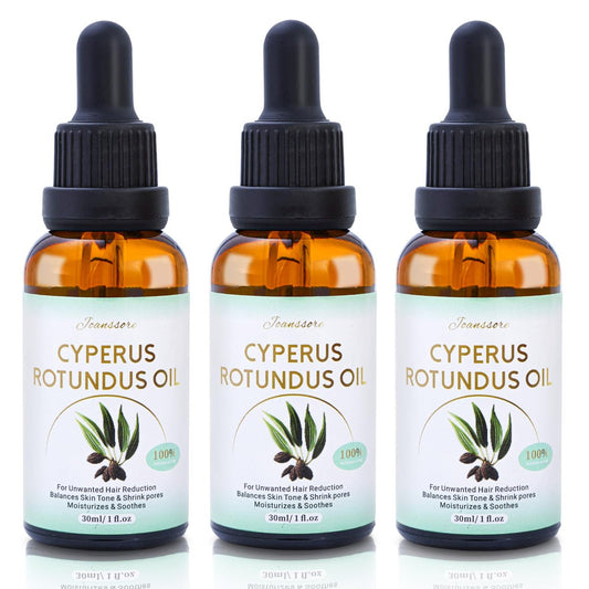 3er Pack Cyperus Rotundus Öl zur Haarentfernung, Zypressenöl reduziert unerwünschten Haarwuchs, feuchtigkeitsspendendes, beruhigendes Öl zur Reduzierung von Körperbehaarung, geeignet für alle Hauttypen