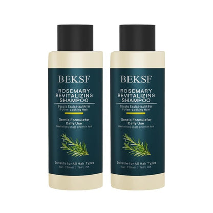 BEKSF Rosmarin Shampoo – Reguliert die Kopfhautölbalance, pflegt das Haar & reinigt tiefenwirksam – Sulfat- & Parabenfrei für fettige Kopfhaut & empfindliche Haut