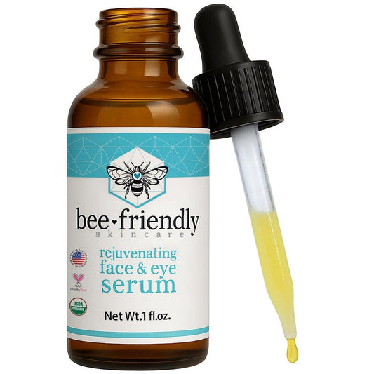 Bio Gesichts- & Augenserum von BeeFriendly – Tiefenhydratation, Pflege, Straffung und Festigung der Gesichtshaut, Lifting-Effekt, USDA-zertifiziert, 30 ml