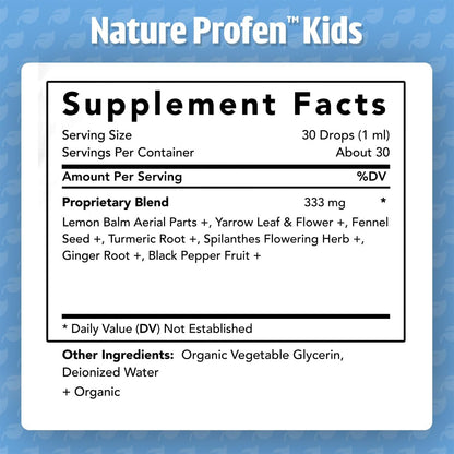 Dr. Green Mom Nature Profen Bio Kräutertropfen für Babys & Kinder – USDA Bio, natürliche Linderung bei Zahnen, Wachstumsschüben und gelegentlichen Beschwerden