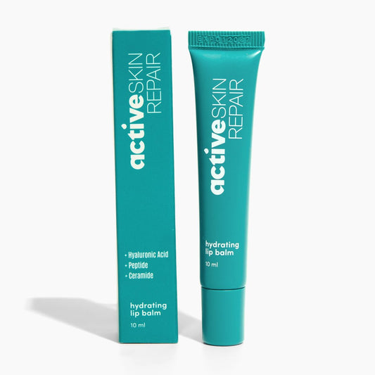 Active Skin Repair Hydrating Lip Balm für trockene Lippen, EWG-zertifiziert, lang anhaltende Feuchtigkeitspflege mit Hyaluronsäure, Peptiden und Ceramiden, 10 ml