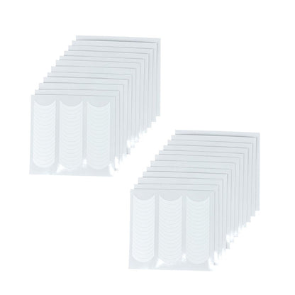 Mondförmige French-Maniküre-Aufkleber - 24 Blatt selbstklebende Nagelkunst-Schablonen und Smile-Linien-Führungen für Frauen und Mädchen (über 1000 Stück)