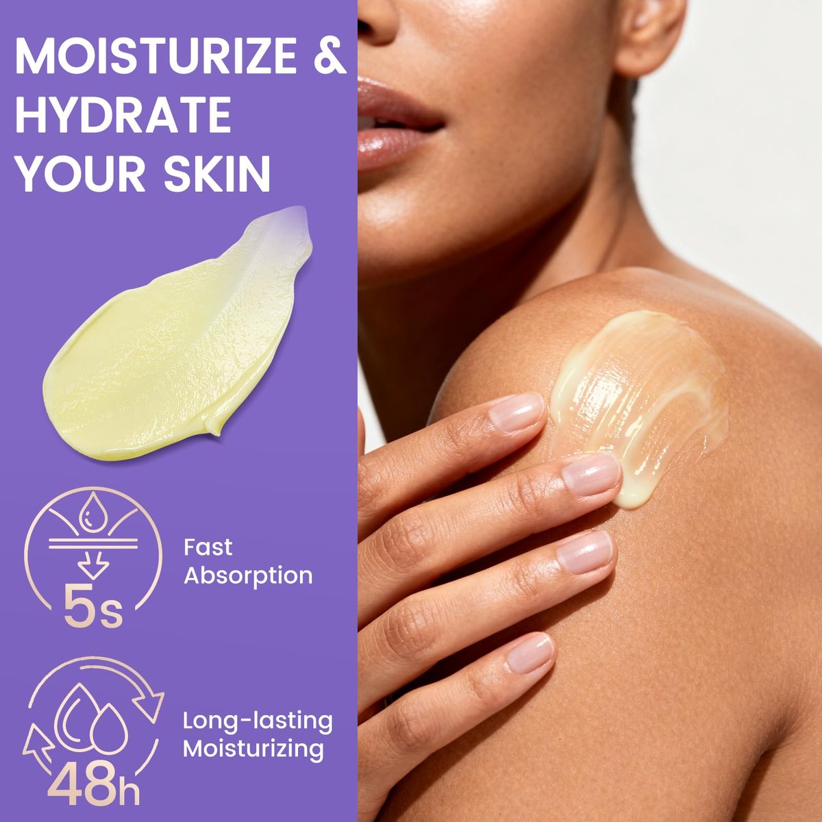 QUELTIS Magnesium Creme – Magnesium Lotion für Schlaf, Schmerzen & Wadenkrämpfe, topisches Magnesiumchlorid für Muskelentspannung, Beruhigung & Feuchtigkeit – hautfreundlich & sicher für Kinder & Erwachsene (Lavendel)