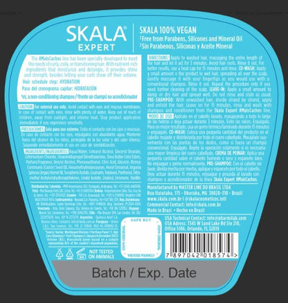 SKALA Mais Cachos Hydrates Curls 2-in-1 Conditioner & Entwirrungscreme für Locken – 3er-Pack (35,2 Unzen) – Beseitigt Frizz