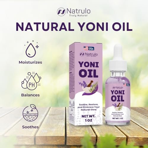 Natrulo Yoni Oil – Natürliches Femininöl für Frauen, Geruchskontrolle, dunkle Flecken, eingewachsene Haare & Hautaufhellung – pH-ausgeglichen, feuchtigkeitsspendend, Kräuterserum mit ätherischen Ölen – Intimbereichspflege, hergestellt in USA