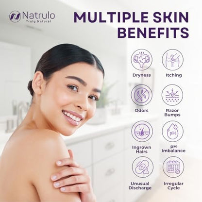 Natrulo Yoni Oil – Natürliches Femininöl für Frauen, Geruchskontrolle, dunkle Flecken, eingewachsene Haare & Hautaufhellung – pH-ausgeglichen, feuchtigkeitsspendend, Kräuterserum mit ätherischen Ölen – Intimbereichspflege, hergestellt in USA