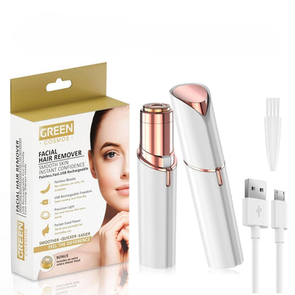 Gesichts-Haarentferner für Frauen – Sanfte & schmerzlose Entfernung von Flaum, Lippen- & Kinnhaaren – USB wiederaufladbar
