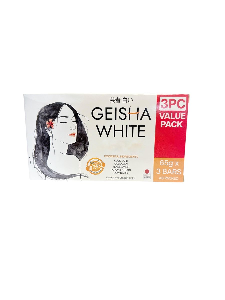 Geisha White Intense Reinigungsseife - 3 Stück à 65 g