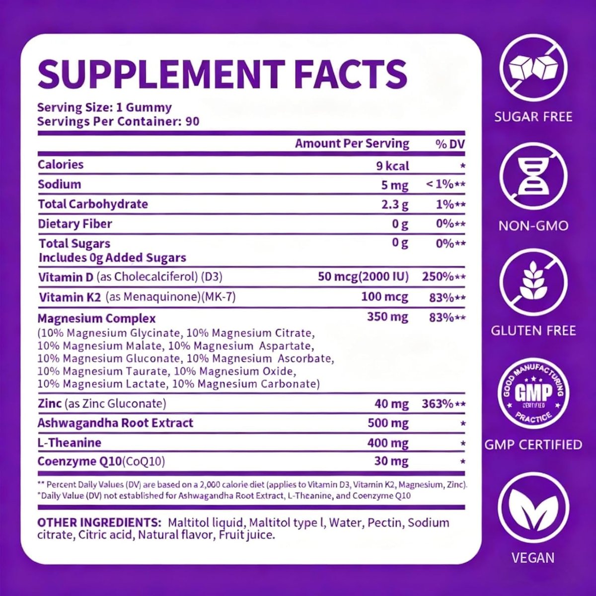 PWERD Magnesium Sleep | Magnesium-Komplex für Frauen & Erwachsene | Gummis mit Glycinat & Citrat | 16-in-1 Formel | Tiefe Entspannung, Muskel-, Knochen- & Energieunterstützung* | Ohne Zuckerzusatz, 90 Gummis
