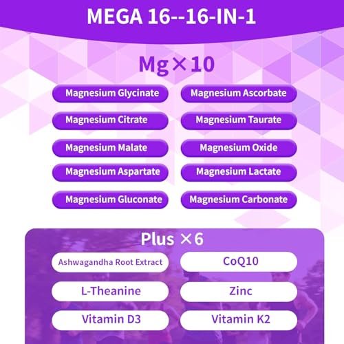 PWERD Magnesium Sleep | Magnesium-Komplex für Frauen & Erwachsene | Gummis mit Glycinat & Citrat | 16-in-1 Formel | Tiefe Entspannung, Muskel-, Knochen- & Energieunterstützung* | Ohne Zuckerzusatz, 90 Gummis