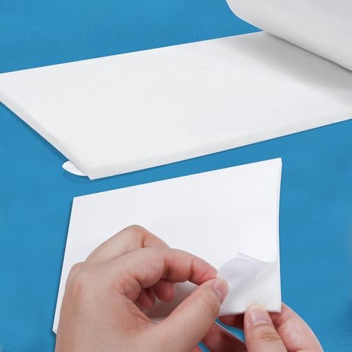 Pllieay Selbstklebende Filzrolle, 1/3 Zoll dick, 6 Zoll x 1,1 m, hochwertiger Rayon-Mischfilz, weiß, orthopädische Filzrolle für Fußpolsterung und Wundunterstützung