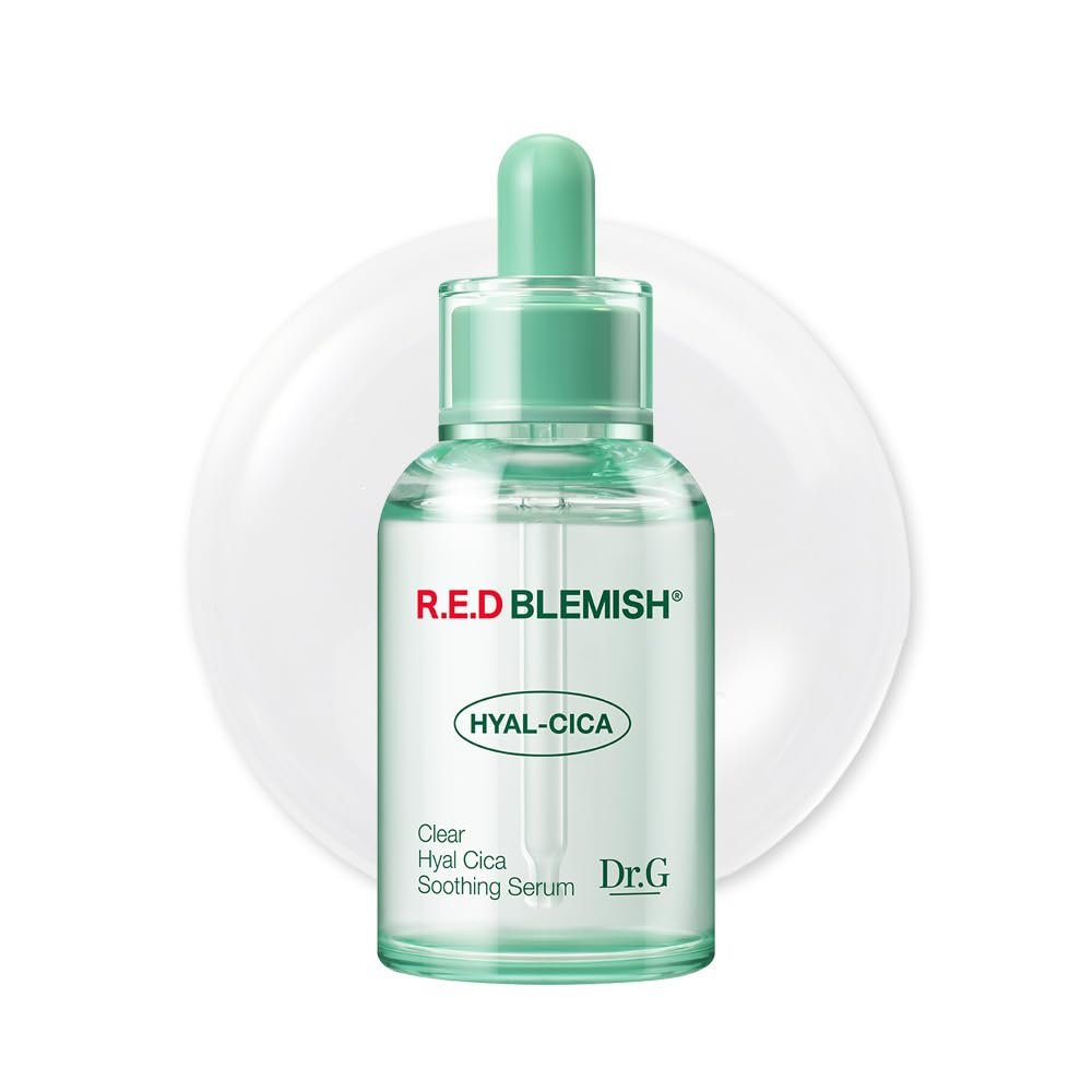 Dr. G R.E.D. Blemish Clear Hyal-Cica Beruhigendes Serum – Koreanische Hautpflege, lang anhaltende Feuchtigkeit für alle Hauttypen, kühlt die Hauttemperatur, Hyaluronsäure & Centella Asiatica, 50 ml