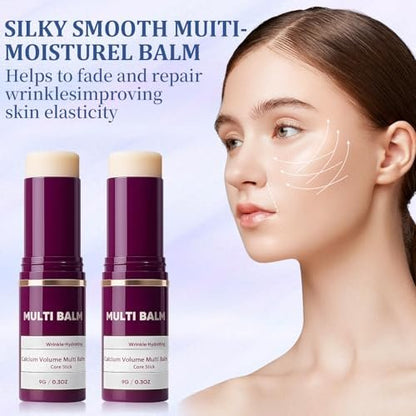 Eaton Kang 2er-Pack Calcium Multi Balm – Koreanische Kollagen-Feuchtigkeitsstick, Anti-Aging, Faltenpflege, Hydratisierend und Straffend für Augen, Hals und Gesicht