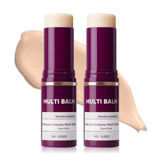 Eaton Kang 2er-Pack Calcium Multi Balm – Koreanische Kollagen-Feuchtigkeitsstick, Anti-Aging, Faltenpflege, Hydratisierend und Straffend für Augen, Hals und Gesicht