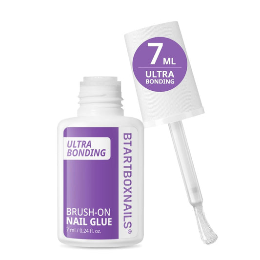 BTArtboxnails Nagelkleber für Press-On-Nägel – Pinselkleber für Nageltipps & Acryl-Falschnägel, HEMA- & TPO-frei, schnell trocknend & langanhaltend, sauber & einfach anzuwenden