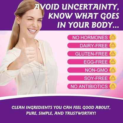 2er-Pack Rinderorganpräparat für Frauen – Natürliche, grasgefütterte Rinderleberkapseln für Hormonbalance, Energie, Menstruationszyklus und Hautpflege