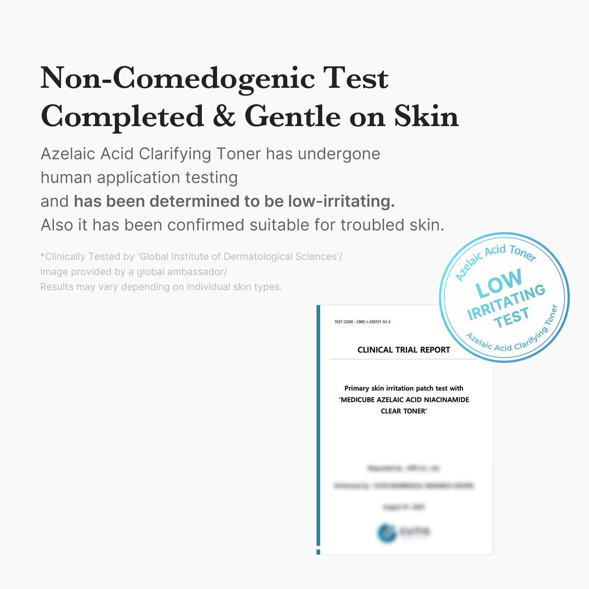 Medicube Azelaic Acid Niacinamide Klärendes Gesichtswasser | Für unreine Haut, ideal zur Reinigung & Beruhigung | 4% Azelainsäure & 2% Niacinamid | Beruhigendes tägliches Toner | Koreanische Hautpflege | 250 ml