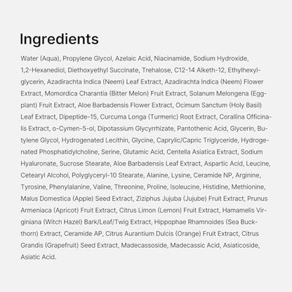 Medicube Azelaic Acid Niacinamide Klärendes Gesichtswasser | Für unreine Haut, ideal zur Reinigung & Beruhigung | 4% Azelainsäure & 2% Niacinamid | Beruhigendes tägliches Toner | Koreanische Hautpflege | 250 ml