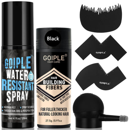 WOZUTUNT Haarspray wasserfest für Männer - Extra starker Halt für schwarzes Haar | Volumenspray & Haarlinien-Füller - 6er Pack (0,67 Fl Oz)
