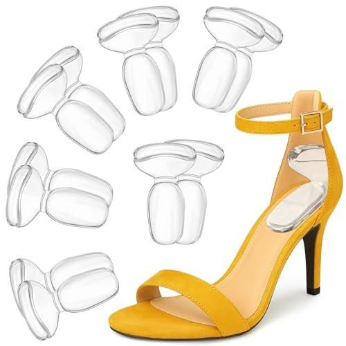 ONUEMP Fersenpolster für Schuhe – Silikon-Fersenkissen für Damen, High Heel Protektoren, Komfort-Fußpolster zur Schmerzlinderung, gegen zu große Schuhe und Blasen (Transparent)