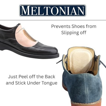 Meltonian Weiche Mikrofaser-Zungenpolster für Schuhe – Gedächtnisschaum-Einlagen für Herren und Damen, passt sich an den Fuß an, füllt den Ristraum, verhindert Fußrutschen – 1 Paar (S/M 5L-7M)