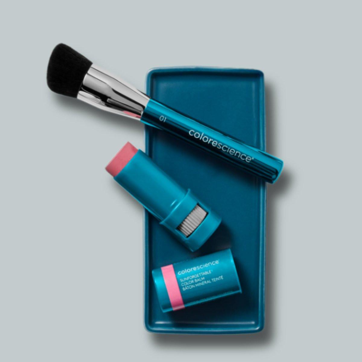 Colorescience Professional Angled Face Brush-01 – Präziser Pinsel für makelloses Make-up