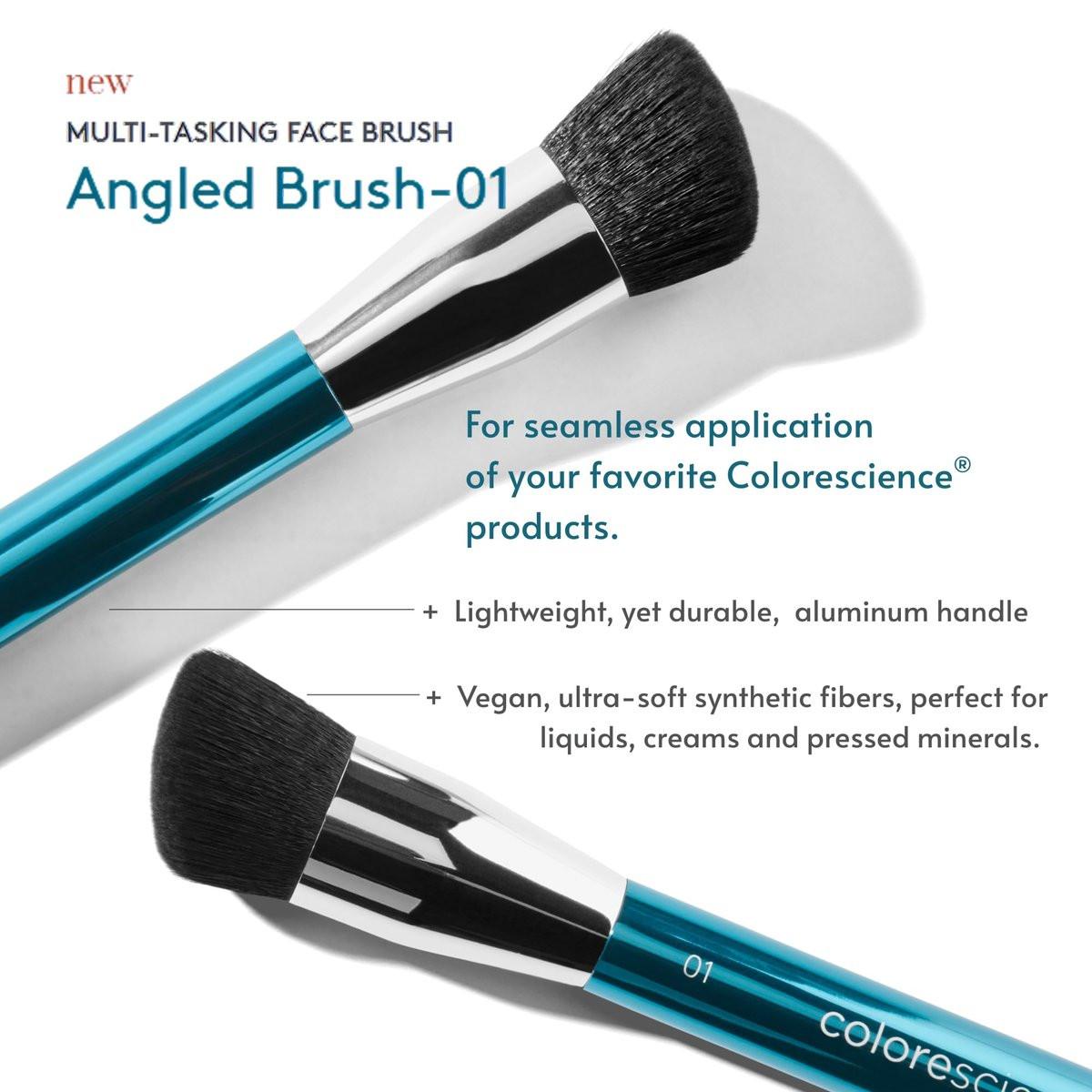 Colorescience Professional Angled Face Brush-01 – Präziser Pinsel für makelloses Make-up